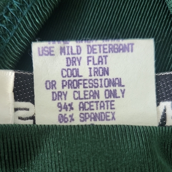 Vintage Softwear by Mark Singer Green Shoulder Pad Top Made in USA Size M - Picture 10 of 10